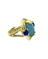 Anello Argento Raro Donna in Argento Pasta di turchese T3 - T3